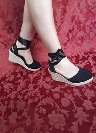 Новые босоножки черные женские 35 р. или 36 р. с закрытым носком