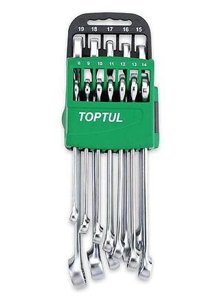Набір ключів комбінованих toptul 7-24мм 14 шт. на холдере gsab1401