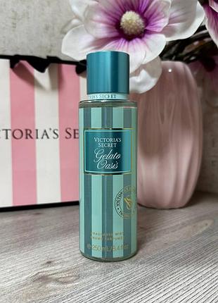 Парфюмированный увлажняющий спрей victorias secret gelato oasis fragrance body mist.