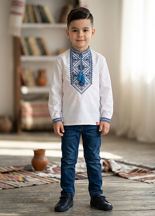 Патріотична вишиванка folk moda (р. 122) для хлопчика