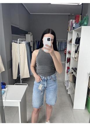 Джинсовые шорты бермуды mango 2