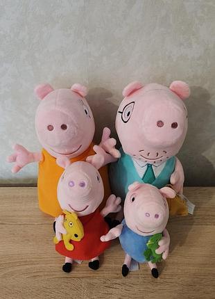 Мягкие игрушки семья пепа свинка peppa pig