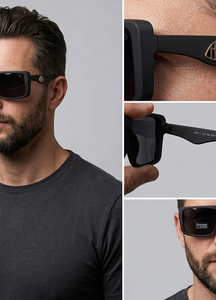 Стильні чоловічі окуляри з широкою оправою maybach polarized   нові.