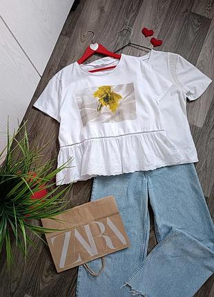 Футболка женская топ zara.