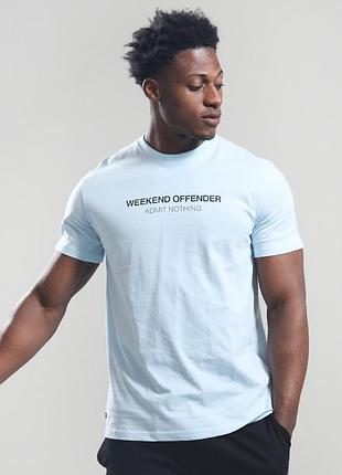 Футболка weekend offender steinbeck t-shirt pale blue/navy