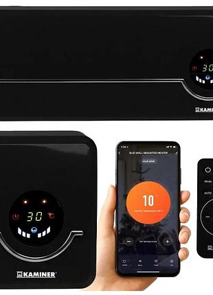 Воздушная занавеска 2000 вт с wi-fi и пультом для дома черная kaminer cs-0584