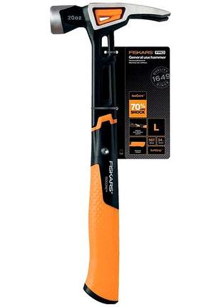 Универсальный молоток гвоздодер 20oz 34 см сталь fiskars cs-0065 7