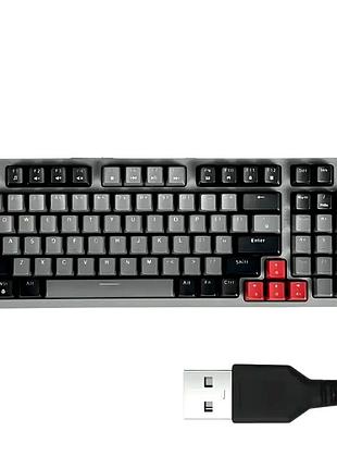 Проводная механическая клавиатура с rgb подсветкой для пк 96 клавиш usb jedel cs-1706