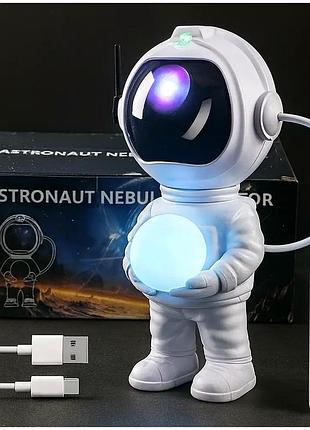 Ночник-проектор usb с пультом управления для детей 8 режимов белый cs-1666