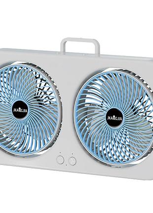 Настільний вентилятор f105 dual-fan design 1800mah