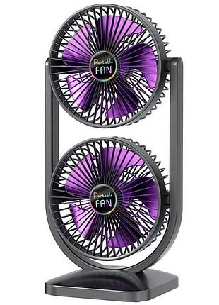 Настільний вентилятор s30 dual-fan 3000mah