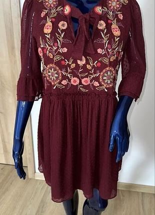 Сукня з вишивкою, вишиванка zara, m
