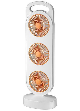 Настільний вентилятор three head fan 1200 mah