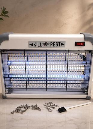 Електрична лампа-пастка 16 вт для комах pest killer zctt-l16 від мережі 35×24×9 см