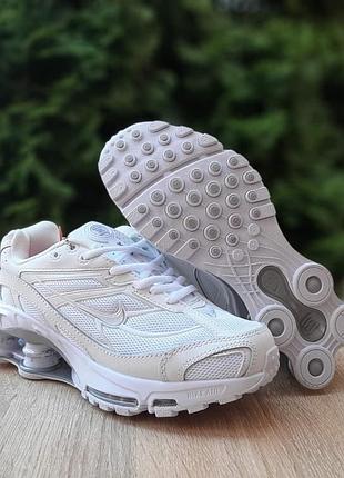 Попушка женские арт 21223 nike shox ride 2 supreme белые с серым