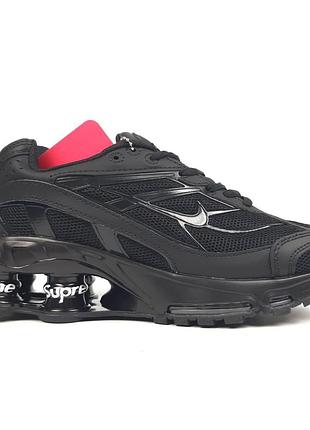Понижние арт 21226 nike shox ride 2 supreme черные