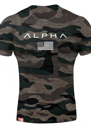 Камуфляжная футболка alpha для занятий спортом