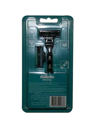 Бритва gillette mach 3 с 2 сменными картриджами тм gillette