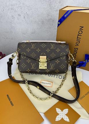 Louis vuitton pochette metis east west brown 21х13х7