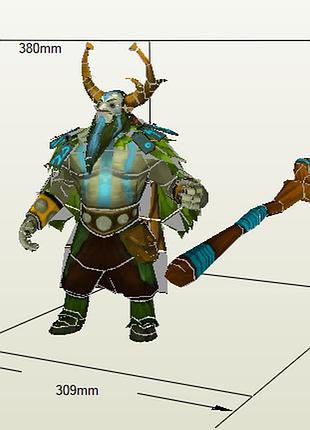 Paperkhan конструктор з картону nature's prophet warcraft papercraft 3d фігура розвиваючий подарунок статуя сувенір