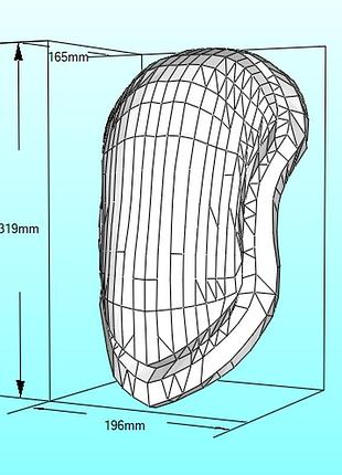 Шолом дати data helmet конструктор з картону паперкрафт papercraft ігровий персонаж пазл 3д фігура