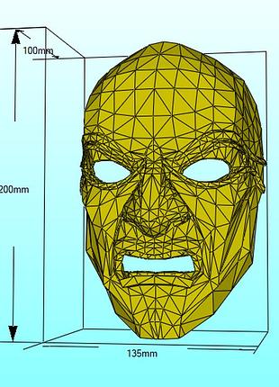 Маска наглядача overseers mask dishonored конструктор з картону паперкрафт papercraft ігровий персонаж пазл 3д фігура