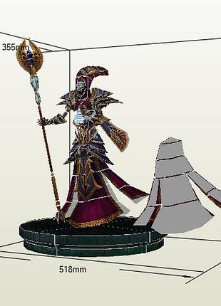 Paperkhan конструктор з картону lich warcraft papercraft 3d фігура розвиваючий набір подарунок