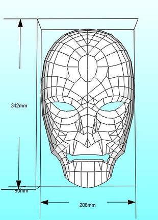Маска амона amon mask конструктор из картона papercraft паперкрафт игровой персонаж