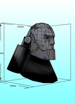 Paperkhan конструктор з картону robot heavy head 3d фігура character hero персонаж герой паперкрафт набір пазл орігамі papercraft