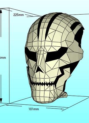 Маска блек опс black ops mask call of duty конструктор з картону паперкрафт papercraft ігровий персонаж пазл 3д фігура