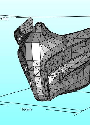 Маска смоука smoke mask мортал комбат конструктор з картону паперкрафт papercraft ігровий персонаж пазл 3д фігура