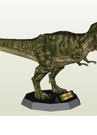 Paperkhan конструктор из картона динозавр тиранозавр оригами papercraft 3d фигура развивающий набор антистресс