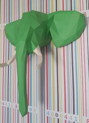 Конструктор з картону cлон elephant 3d фігура арт. 610.29.99 papercraft паперкрафт слоненя слониха мамонт