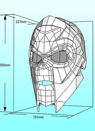 Шлем джейсона попсона j mann'a helmet mushroomhead конструктор из картона papercraft паперкрафт игровой персон