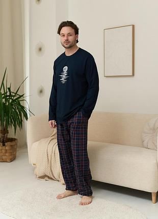 Пижама мужская кофта со штанами трикотажная tom john батал размер 2xl, 3xl, 4xl, 5xl