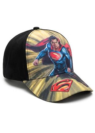 Детская кепка "супермен" (superman), регулируемая (48-50 см), стильная бейсболка для мальчика