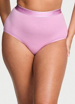 Женские трусики victoria’s secret (68975231487535) brief logo cotton modern l бузковые