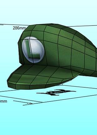 Шлем helmet картуз фуражка шапка шляпа головний убір маска mask конструктор з картону паперкрафт papercraft пазл 3д фігура