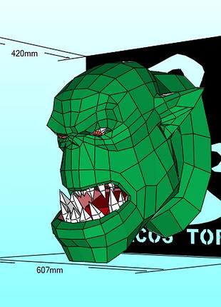Ogro character hero 3d фигура арт. 610.37.102 огр людоед персонаж герой паперкрафт papercraft disney дисней