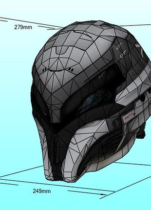 Шлем тактический prejudice tactical helmet конструктор из картона papercraft паперкрафт игровой персонаж