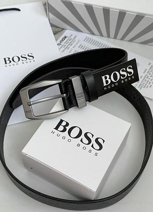 Чоловічий шкіряний пасок hugo boss (215)