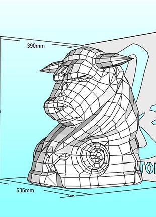 Paperkhan набор для творчества 3d фигура статуя скульптура паперкрафт набор для творчества игрушка оригами