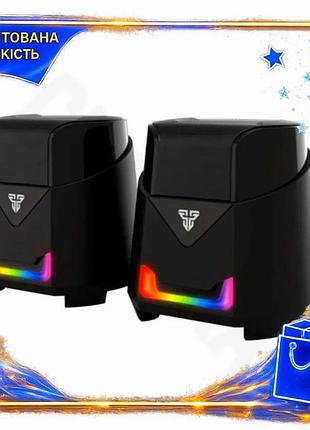 Ve колонки fantech 2.0 usb new version чорні для комп'ютера та ігор акустична система для дому та офіс n6w_ver