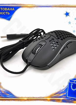 Ve проводная мышь imice 6 new version кнопок 1200-7200 dpi для игр и работы с подсветкой usb черная n6w_ver