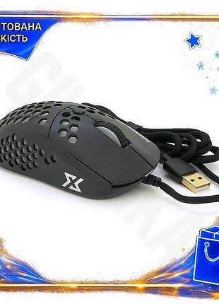 Ve ігрова миша провідна raptor new version 6 кнопок 200-4800 dpi rgb підсвічування для геймерів чорна n6w_ver
