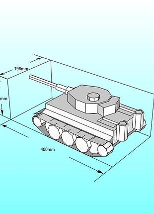 Paperkhan конструктор из картона 3d модель паперкрафт papercraft танк tiger бмп бтр военная машина боевая машина техника транспорт