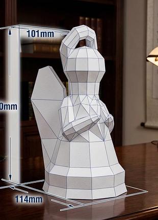 Paperkhan конструктор из картону ангел 3d фигура статуя скульптура паперкрафт набор для творчества пазл оригам