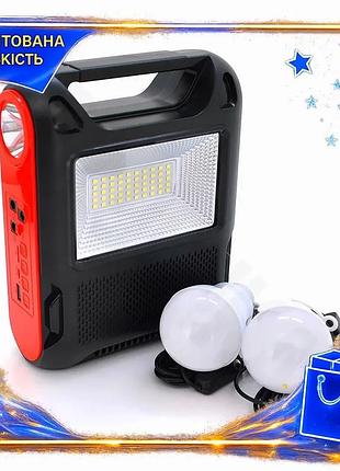 Ve ліхтар переносний з сонячною new version панеллю led 50 smd та 2 виносними лампами для camping та р n6w_ver