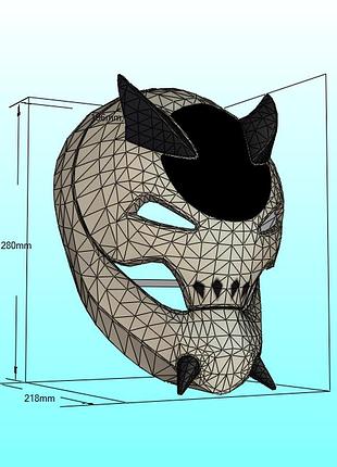 Шлем helmet fortnite маска mask конструктор з картону паперкрафт papercraft ігровий персонаж пазл 3д фігура