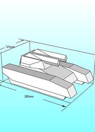 Paperkhan конструктор из картона 3d модель паперкрафт papercraft танк бмп бтр военная машина боевая машина техника транспорт